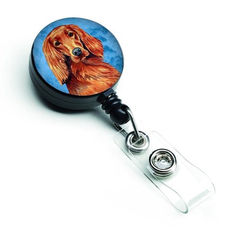 CAROLINES TREASURES Blue Irish Setter Retractable Badge Reel LH9389BUBR